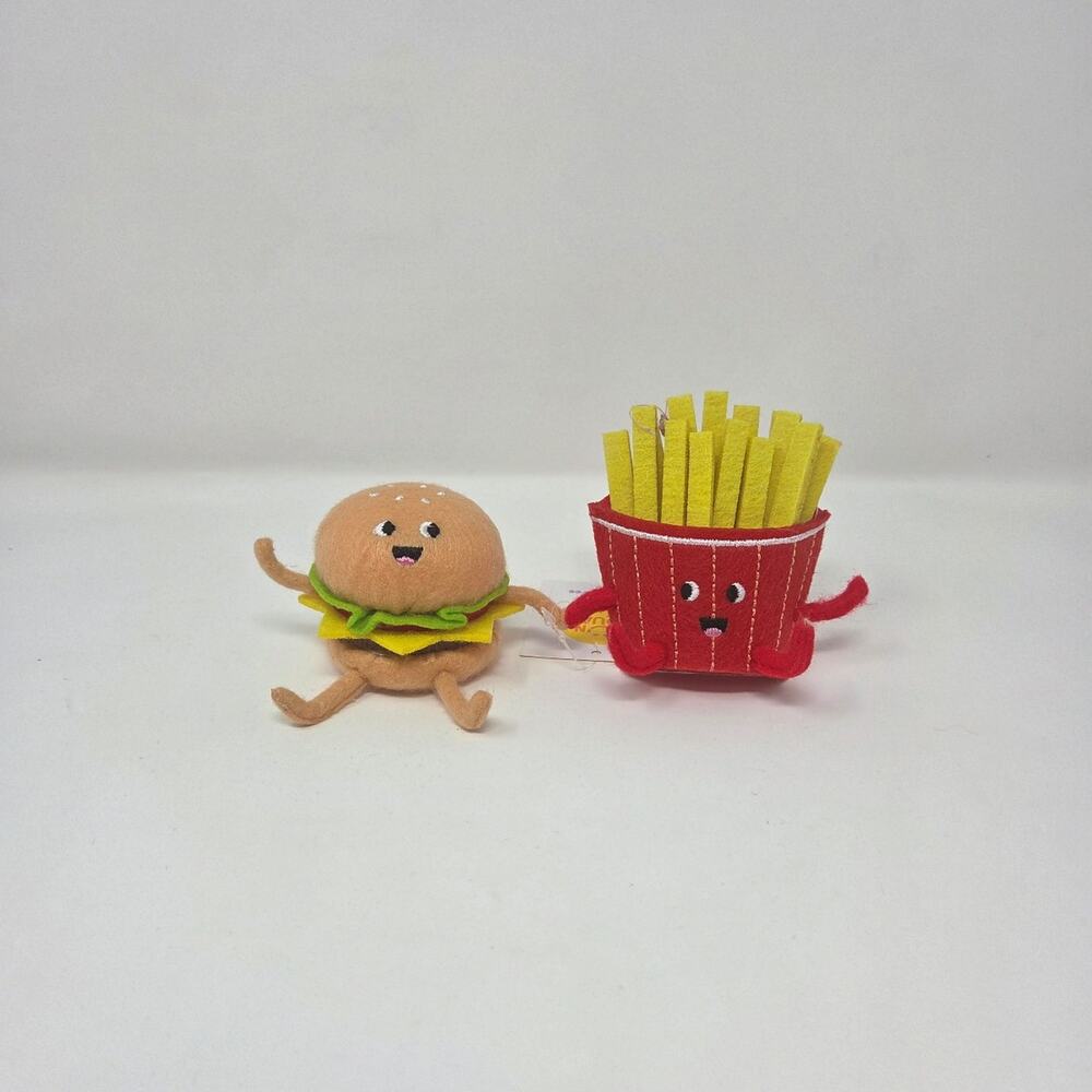 Cheeseburger and French Fries Felt Duo